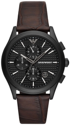 Emporio Armani Herreur Ar11549 Paolo Sort/læder Ø42 Mm