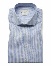 Bs Popyrin Slim Fit Shirt Bruun & Stengade Blue