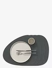 4-set Table Mat Curve L Nupo Lind Dna Grey
