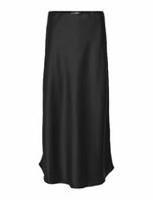 Objsateen Mw Ancle Skirt Div Object Black