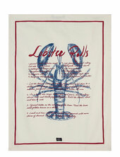 Lobster Rolls Org Cotton Twill Kitchen Towel Lexington Home White