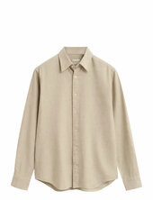 Reg Flannel Melange Shirt Gant Beige