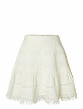 Slfsilja Hw Short Skirt Selected White