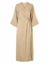 Slftyra 34 Ankle Wrap Dress B Selected Brown