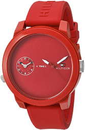 Tommy Hilfiger Herreur 1791323 Rød/gummi Ø43 Mm
