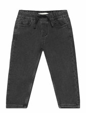 Lace Drawstring Waist Jeans Mango Black