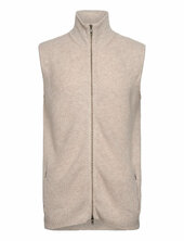 Man Zip Pockets Vest Davida Cashmere Cream