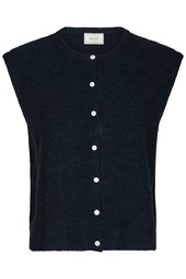 Neo Noir - Vest - Everest Knit Vest - Navy (levering I December)