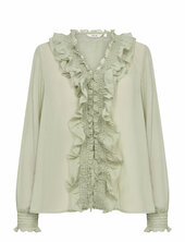 Cremery Blouse Cream Green