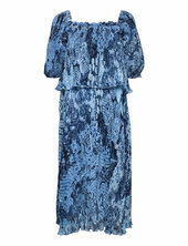 Pleated Georgette Ganni Blue