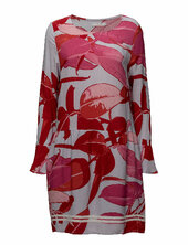 Moss Crepe Dress W. Branch Print & Coster Copenhagen Red