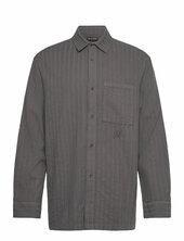 Relaxed Striped Shirt Han Kjøbenhavn Grey