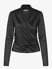 Beverlyiw Wrap Blouse Inwear Black