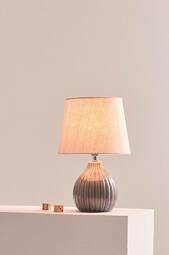 Mona Bordlampe Darkgrey/beige