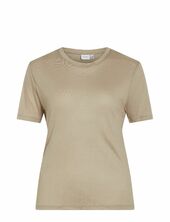 Vialexia O-neck S/s T-shirt - Noos Vila Beige