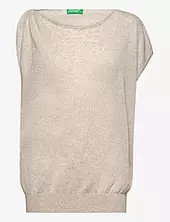 Boat-neck Sweater. United Colors Of Benetton White