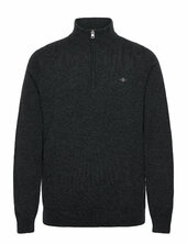 Lambswool Blend Half Zip Gant Grey