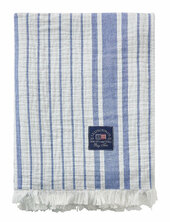 Striped Organic Cotton Throw Lexington Home Blue