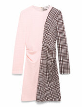 2118 Checkered Jersey, Ruched Waist Stine Goya Pink
