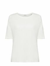 Linen Blend T-shirt Esprit Casual White