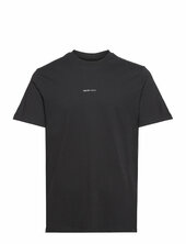 Slhaspen Print Ss O-neck Tee Noos Selected Homme Black