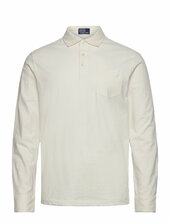 Classic Fit Sueded Jersey Polo Shirt Polo Ralph Lauren Cream
