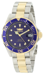 Invicta Herreur 8928 Pro Diver Mako Blå/gul Guldtonet Stål Ø40 Mm