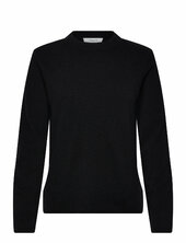 Rwlaica Cashmere Ls O-neck Pullover Rosemunde Black