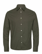Light Flannel Slim Shirt J. Lindeberg Green