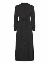 Vmshilah Naja Ls Long Shirt Dress Wvn Ga Vero Moda Black