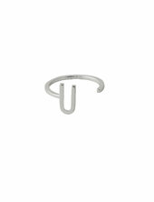 Ring A-z Silver Design Letters Silver
