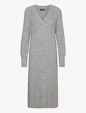 Slrakel V-neck Dress Soaked In Luxury Grey