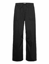 Loose Twill Trousers Weekday Black