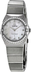 Omega Dameur 131.15.25.60.55.001 Constellation Quartz 25mm Hvid/stål