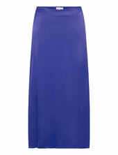 Skirt Midi Satin Tom Tailor Blue