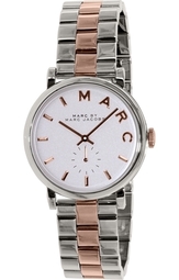 Marc By Marc Jacobs Dameur Mbm3312 Hvid/stål Ø36 Mm