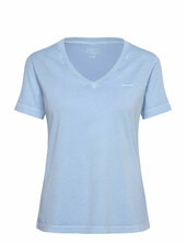 Reg Sunfaded Ss V-neck T-shirt Gant Blue