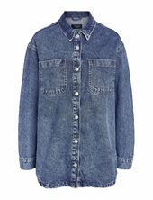 Nmalva L/s Denim Shacket Az351mb Noos Noisy May Blue
