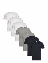 Basic O-neck Tee S/s 7 Pack Lindbergh Patterned