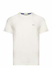 Contrast Logo Ss T-shirt Gant White