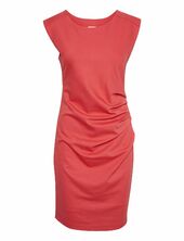 Kaindia Round-neck Dress Kaffe Coral