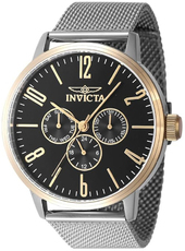 Invicta Herreur 47596 Specialty Sort/stål Ø44 Mm