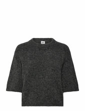 Madina Short Sleeve Knit Twist & Tango Grey