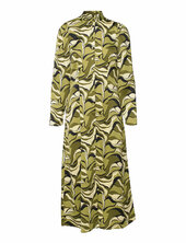 Yaswavy Ls Long Dress S. Yas Patterned