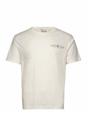 Printed Graphic Ss T-shirt Gant Cream