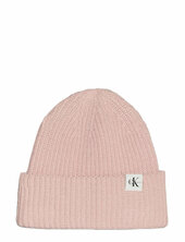 Monogram Rib Beanie Calvin Klein Pink