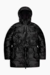 Alta Long Puffer String W Jacket W3t4 - Coal - Rains - Sort M