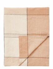 Linen/cotton Checked Tablecloth Lexington Home Beige