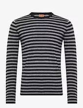 Mmgadam Soft Stripe Knit Mos Mosh Gallery Black