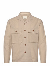 Akotto Cot/linen Overshirt Anerkjendt Beige